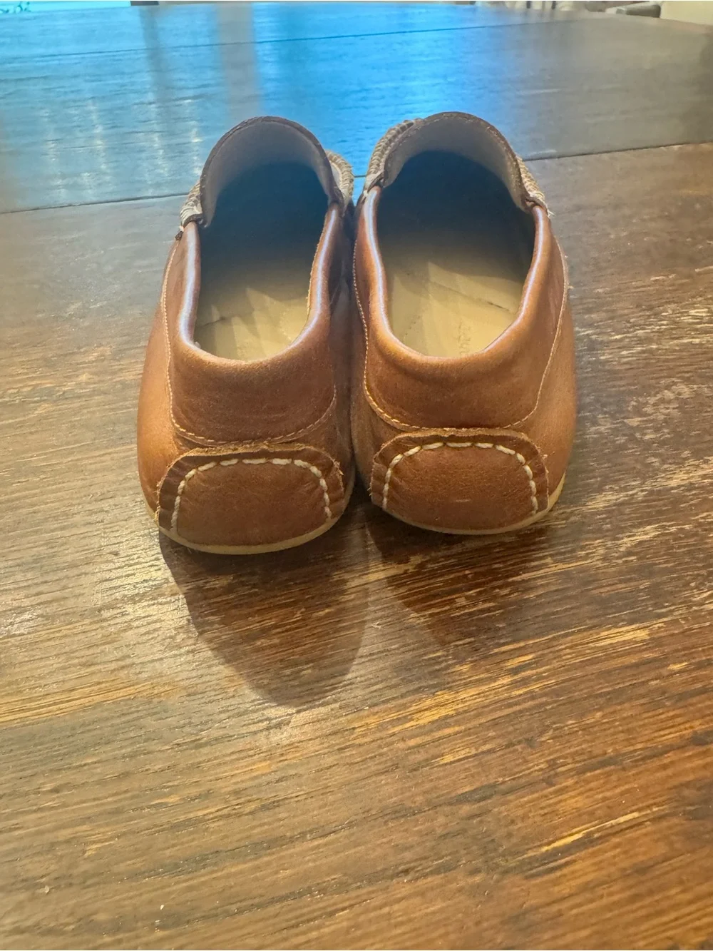 Elephantito Tan Leather Penny Loafers